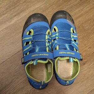 Dream Pairs Blue and Green Water Shoes with Protective Toe Cap